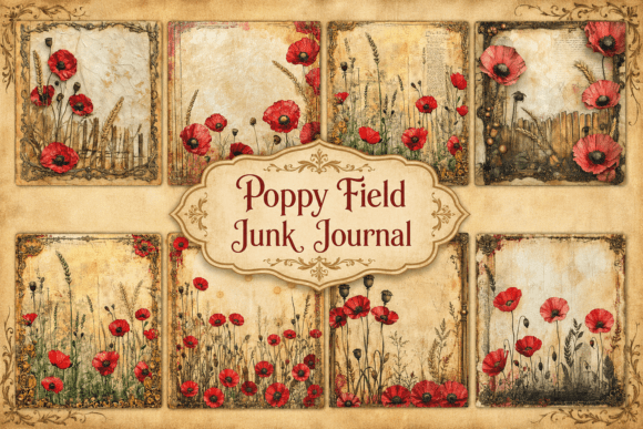 Download Poppy Field Junk Journal - Field Collection